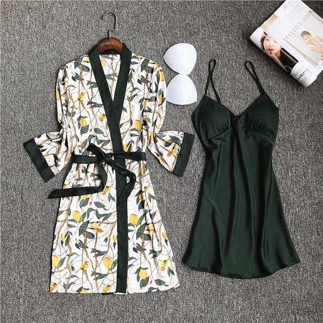 Summer Satin Robe