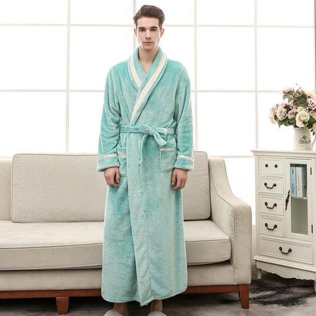 Sea-green bathrobe