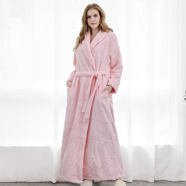 Dusty Pink Women's Bathrobe - Image 2