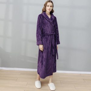 Women's Purple Bathrobe