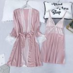 Women's Satin Pajamas and Robe