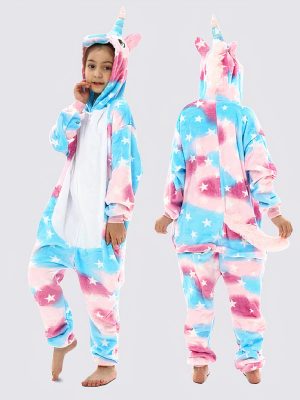 "Starry Magical Unicorn" Girls' Onesie Pajamas