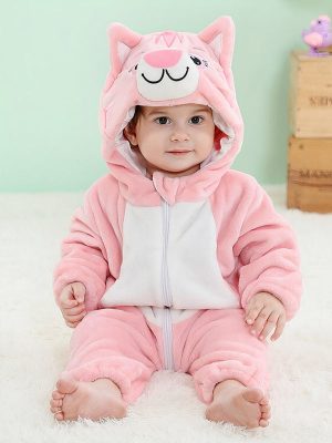"Pink Cat" Baby Pajamas