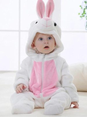 "Pink Rabbit" Baby Pajamas