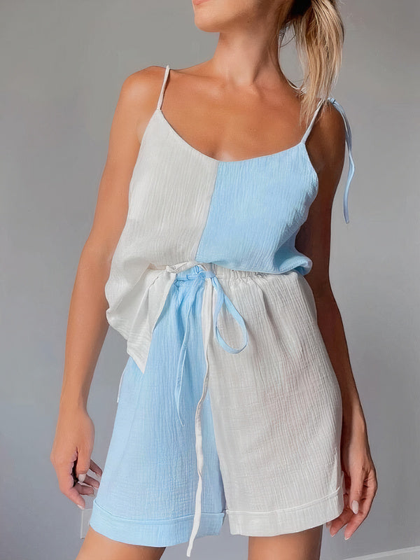 Two-Tone Beach Pyjama Romper