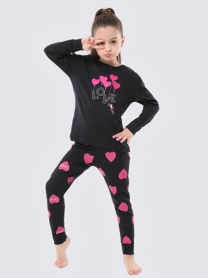 Girls' "Love" Pajamas