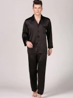 Men's Satin Pajamas "Black"