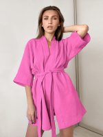 Women's Cotton Dressing Gown "Rose"