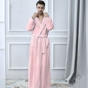 Men's Pink Bathrobe