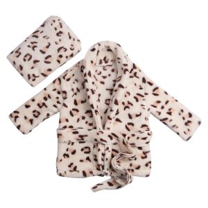 Leopard-Print Children's Bathrobe