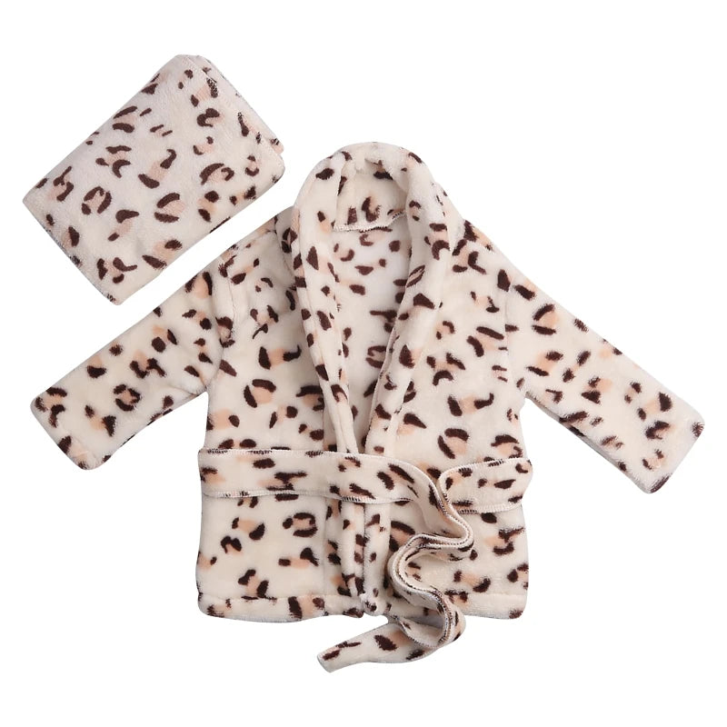 Leopard-Print Children's Bathrobe