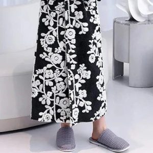 Men's Floral Bathrobe