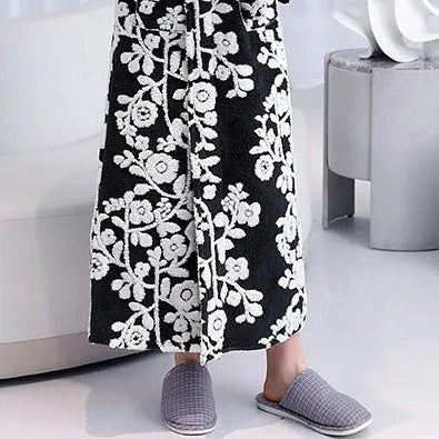 Men's Floral Bathrobe