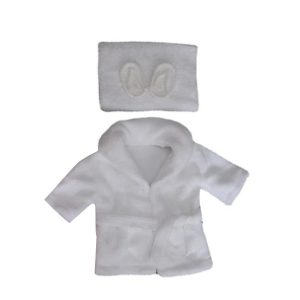 white child's bathrobe