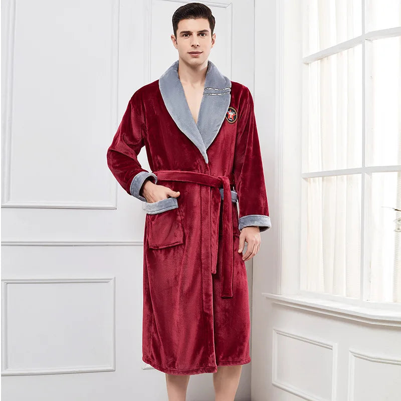 Cozy Men's Fleece Robe