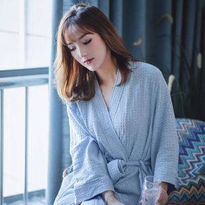 Light Blue Women's Bathrobe
