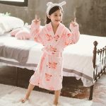 Pink Bear Bathrobe for Girls