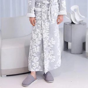 Long Grey Bathrobe