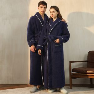 Men's Navy Blue Bathrobe