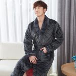 Men's Luxury Black Bathrobe