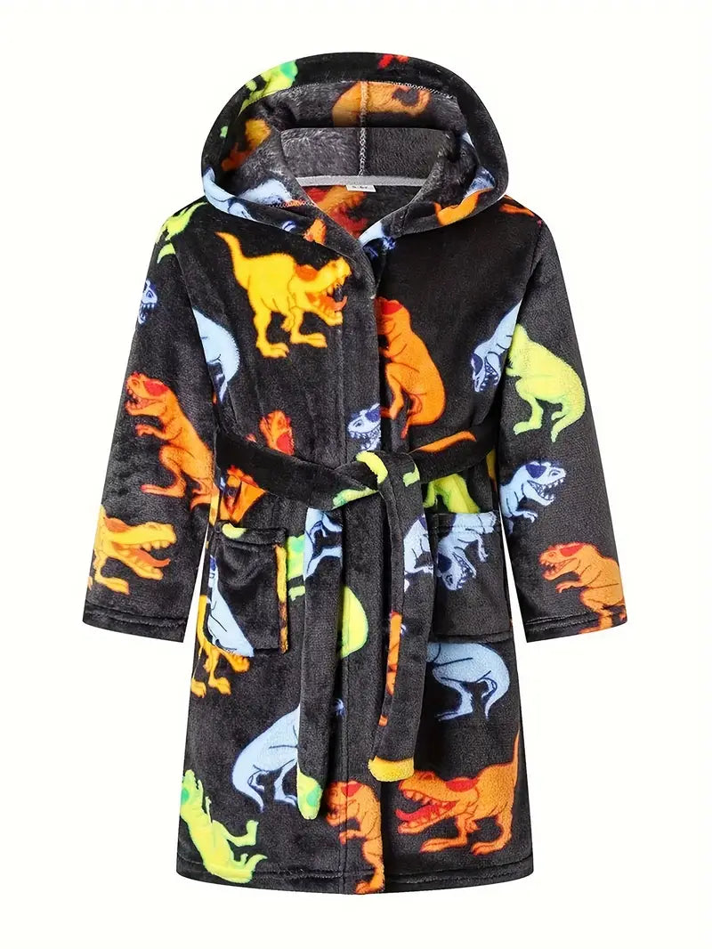 Children's Animal-Print Bathrobe - Image 2