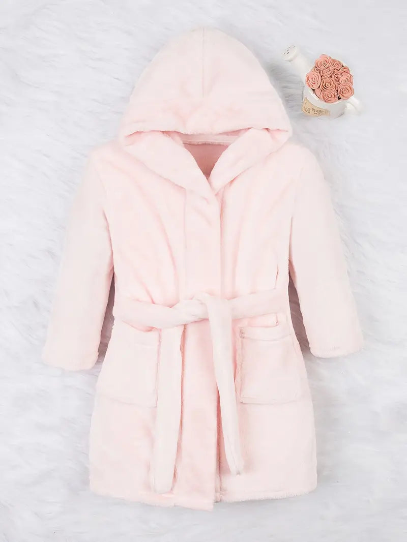 Soft Pink Children's Bathrobe - Image 2