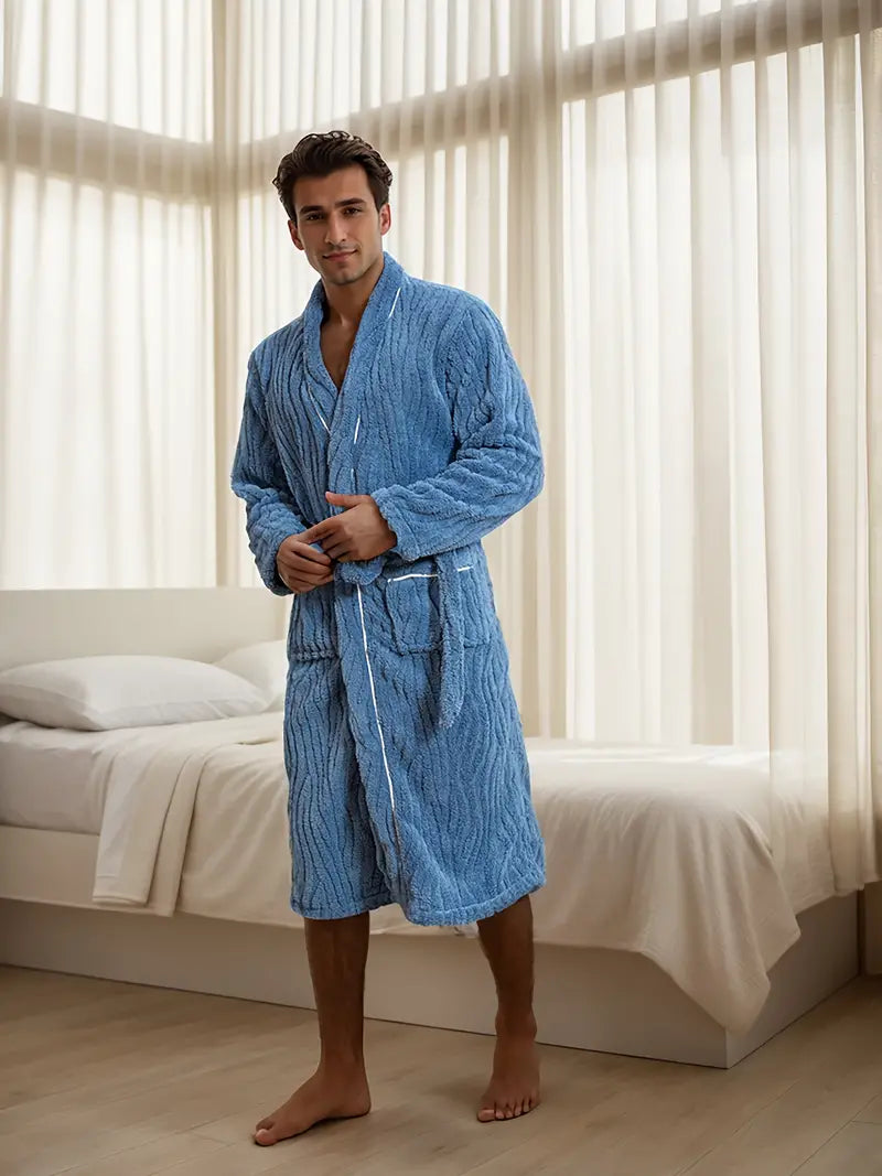 Thick, Soft Terry Cloth Bathrobe - Image 2