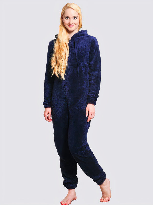 Women's "Navy Blue" Pajama Jumpsuit - Image 2