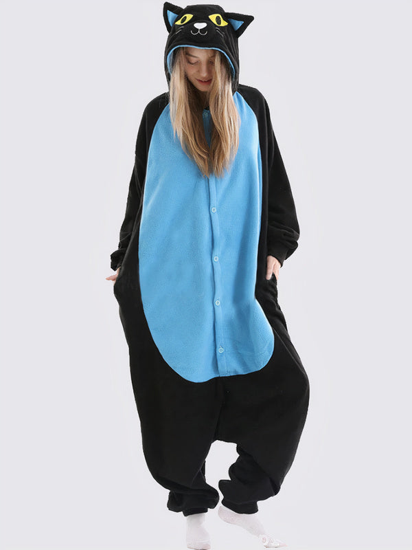 "Night Cat" Women's Pajama Jumpsuit - Image 2