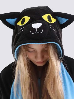 "Night Cat" Women's Pajama Jumpsuit