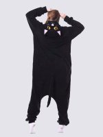 Women's "Purple Night Cat" Pajama Jumpsuit