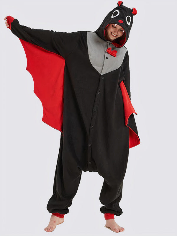 Women's "Red Bat" Pajama Onesie - Image 2