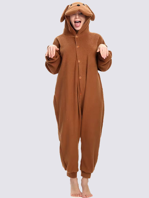 "Brown Dog" Women's Pajama Onesie - Image 2