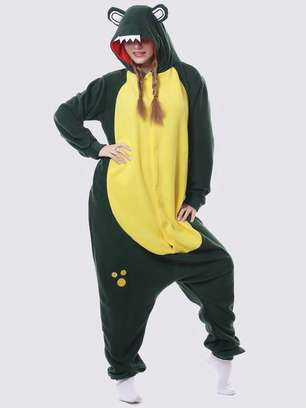 "Golden Crocodile" Women's Pajama Jumpsuit - Image 2