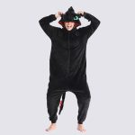 Women's "Black Dragon" Pajama Onesie