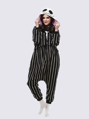 Women's "Jack Skellington" Pajama Jumpsuit