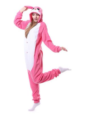 "Pink Rabbit" Women's Pajama Jumpsuit