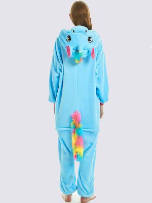 Combinaison Pyjama Pour Femme "Licorne Bleu"