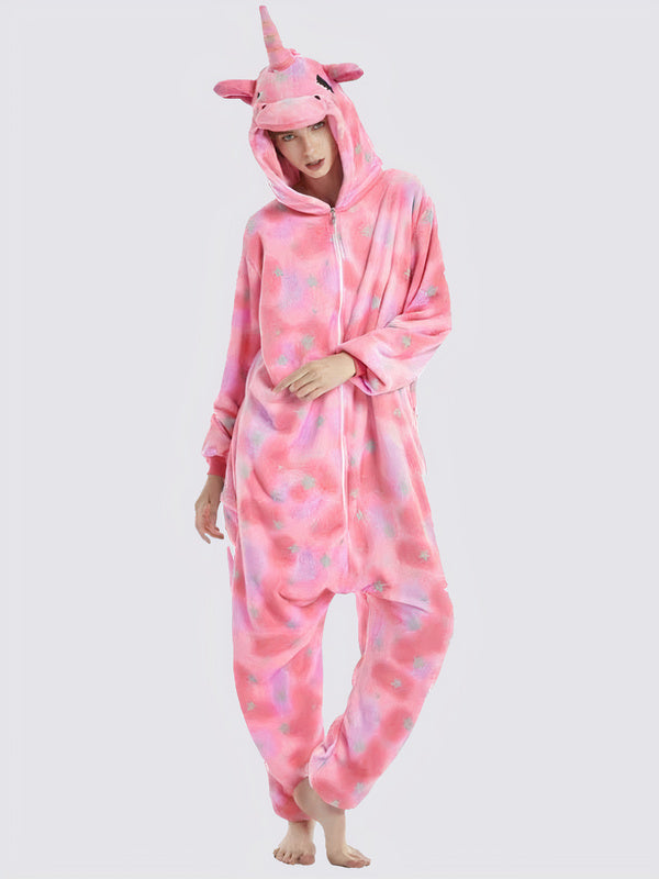 "Temma Pink Unicorn" Women's Pajama Onesie