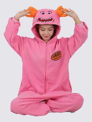 "Pink Mrs. Meeseeks" Women's Pajama Jumpsuit