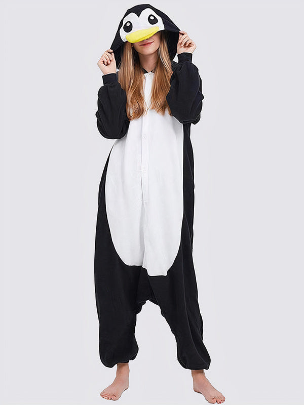 "Black Penguin" Women's Pajama Jumpsuit - Image 2