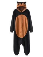 Women's "Black Raccoon" Pajama Onesie