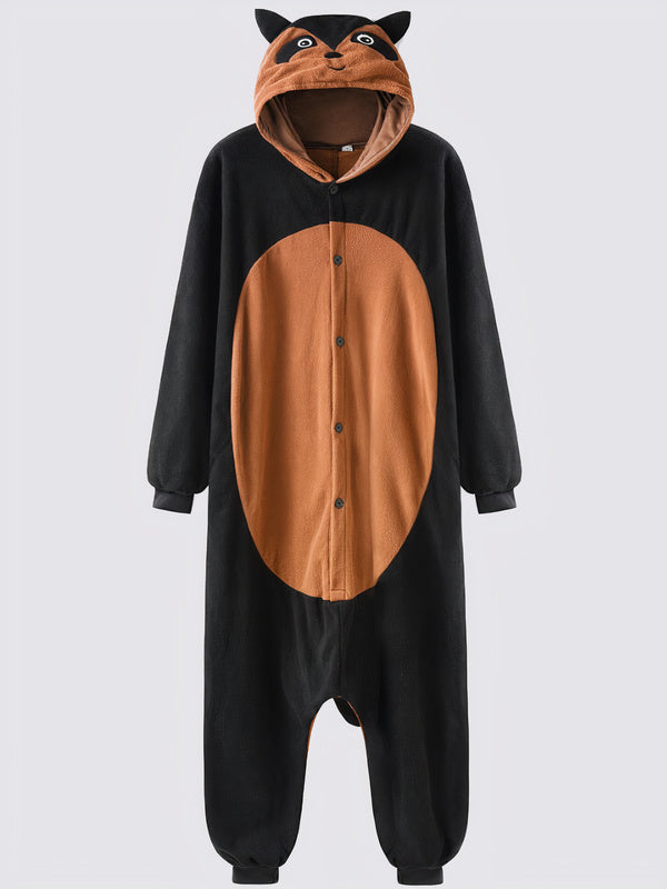 Women's "Black Raccoon" Pajama Onesie - Image 2