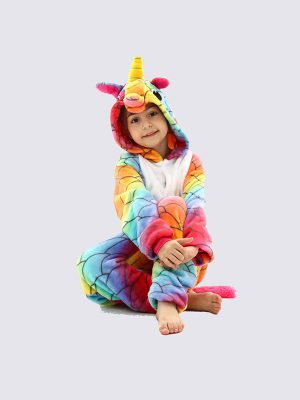"Rainbow" Girls' Pajama Jumpsuit