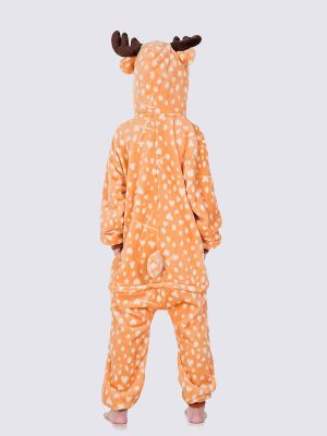 "Deer" Pajama Jumpsuit for Girls