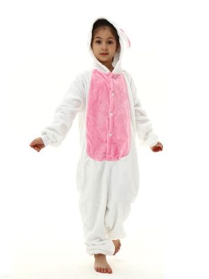 "Pink Rabbit" Pajama Jumpsuit for Girls