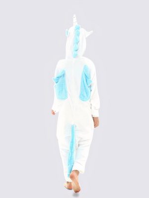 "Blue Unicorn" Pajama Jumpsuit for Girls