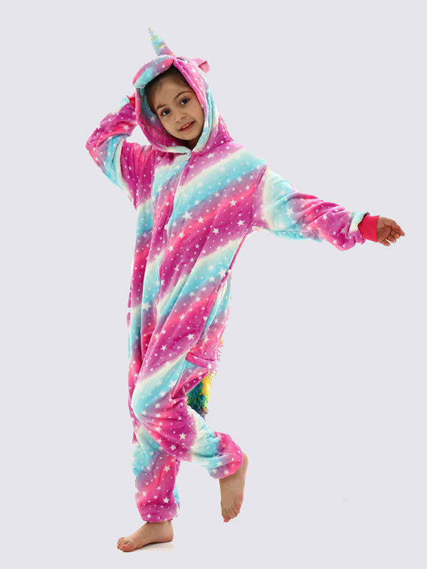 "Starry Unicorn" Girls' Pajama Jumpsuit - Image 2