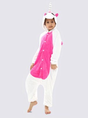 "Pink Unicorn" Pajama Jumpsuit for Girls