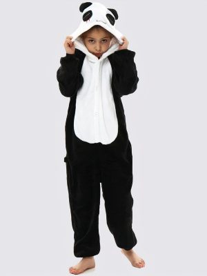 Girls' "Panda" Pajama Jumpsuit